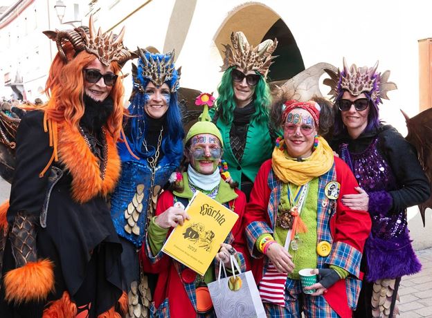 Colorful carnival hustle and bustle in the city center 2026